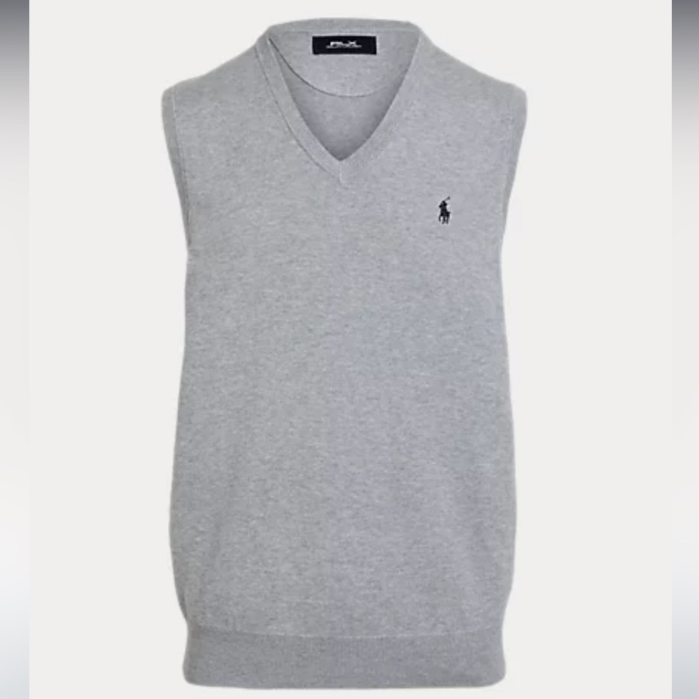 Polo Pima Cotton Sweater Vest NWT